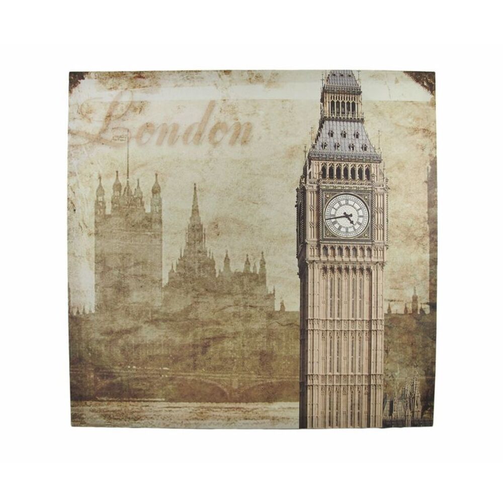 London Houses of Parliament and Big Ben Printed Canvas Wall Hanging